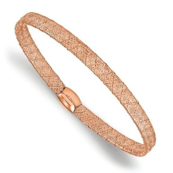Leslie's 14k Rose Gold Stretch Bangle - Picture 1 of 2